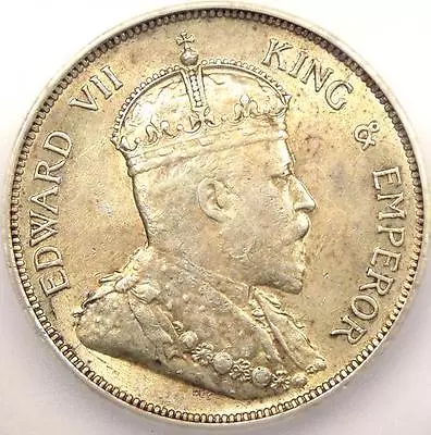 1908 Straits Settlements 50 Cents 50C KM-24 - ICG AU50 - Rare Certified Coin • $367.96