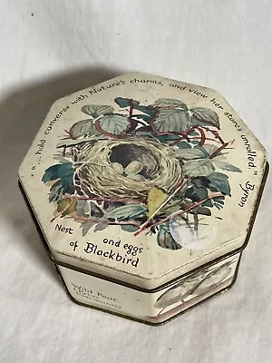 Vintage Hinged Lid Nature Candy Tin • $18