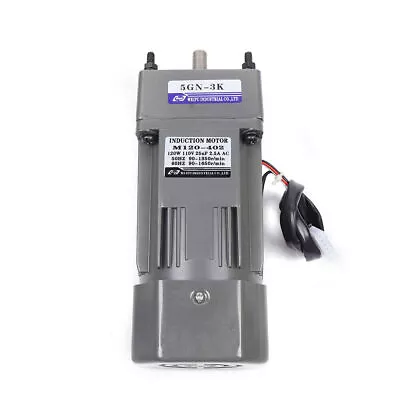 Gear Reducer Motor+Variable Speed Controller 1:3(3K) 450RPM Adjustable 110V 120W • $99.75