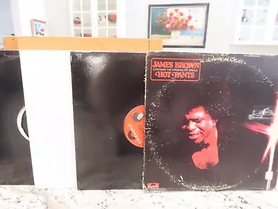 JAMES BROWN 4x VINYL LOT - HOT PANTS THE ORIGINAL DISCO MAN LP STATIC ETC • $9.95