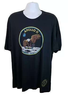 Official Ranger Up Apparel NASA Apollo 11 Moon Eagle Logo Black Tshirt 3XL • $24.99