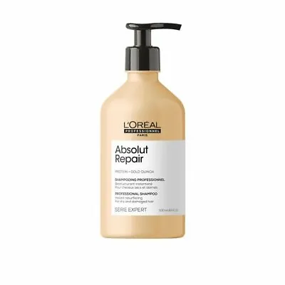 £21.50 • Buy L'Oreal Serie Expert 500ml Absolut Repair Professional Shampoo *NEW* Shower Size