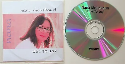 Nana Mouskouri – Ode To Joy PROMO Full Album CD (2002) Rare 20 Tracks • £6.99