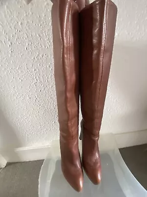 Zara Brown Knee Length Boot 6 • £15