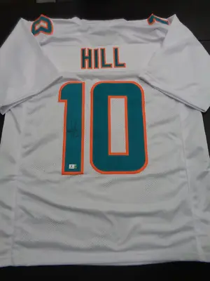 Tyreek Hill Miami Dolphins Autographed Custom Football Jersey GA Coa • $144