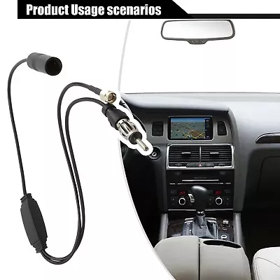 FM/AM DAB + Car Radio Active Antenna Aerial Splitter Adapter Cable SMA Converter • $14.25