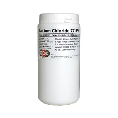 Calcium Chloride 77.5% 1Kg *Fast Shipping* *Professional Seller* • £12.25