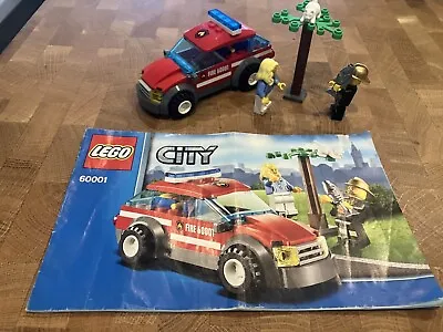 Lego City Fire Chief Car 60001 Complete Set VGC Lego Fire Engine Lego City Fire • $11.95