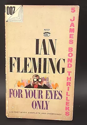Ian Fleming For Your Eyes Only 007 1960 James Bond Signet Paperback Nm • $13.99