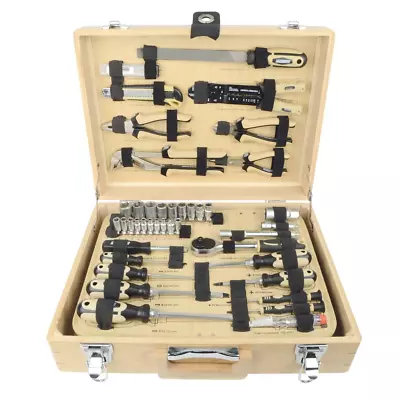 108-Piece Brüder Mannesmann Tool Set In Bamboo Case - Home Maintenance & Repair  • £294.99