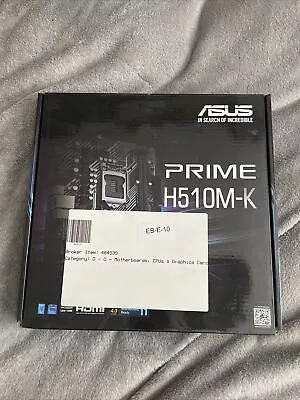 ASUS PRIME H510M-K Intel H510 (LGA 1200) Micro ATX Motherboard - Untested • £9.99