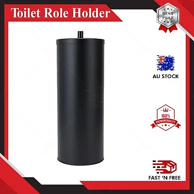 $10.49 • Buy Black Toilet Paper Holder Kitchen Roll Towel Tissue Storage Rack Wall Sticker   