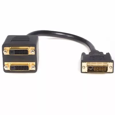 Astrotek DVI-D Dual Link Splitter Cable 24+1 Pins Male To 2x Female Gold Plated • $19.99