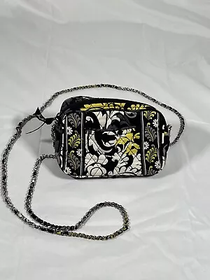 Vera Bradley Mini Chain Bag Yellow Baroque Retired Pattern Winter 2010 Quilted • $12.95