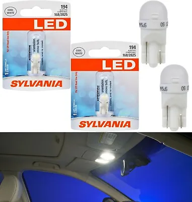 Sylvania LED Light 194 T10 White Two Bulbs Interior Map Replace Upgrade Fit • $16.50