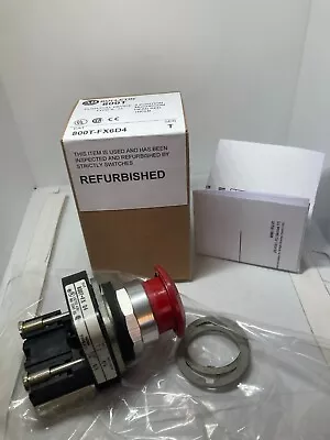 Allen Bradley 800t-fx6d4 E-stop Redpush-pull 2 Pos Main 1nclb Series T • $74.99