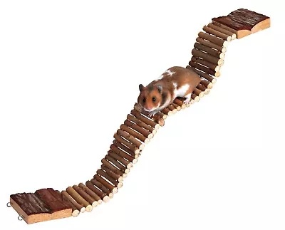 £9.99 • Buy 6221 Trixie LONG 55cm Wooden Hamster Cage Ladder / Bridge Pet Cage Climbing Toy 