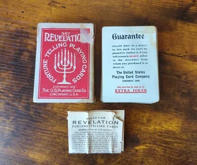 1919 Vintage Revelation 357 Fortune Telling Playing Cards Know Your Future • $70