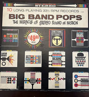 Vintage Set Of 10 LP Vinyl Records- Big Band Pops - Sound In Motion • $11