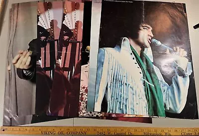 Lot Of 9 1970’s Elvis Posters Rock And Roll Musicians Double Sided Rare VTG • $80