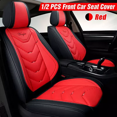 Black/Red/Blue PU Leather Universal Car Front Cover Front Cushion Protector • $62.39