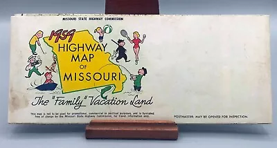 1959 Highway Map Of Missouri  Family  Vacation Land MO State Highway Commission • $4.99