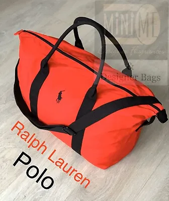 RALPH LAUREN Polo Red Men's Holdall Travel Gym Weekend Duffle Bag Brand New • £42.95