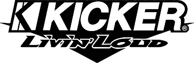 $7.14 • Buy Kicker Audio Car Stereo Die Cut Vinyl Truck Window Sticker Decal Any Color