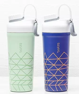 26 Oz. Shaker Bottle Stainless Steel Double Wall Keep Cold Set Of 2 • $18.99