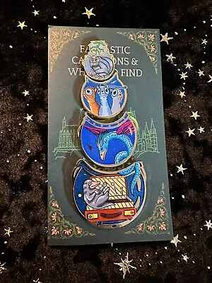 Harry Potter Pin Fantastic Beasts Pin Set Cowcat Clean Watson & Greys Occamy NEW • $60