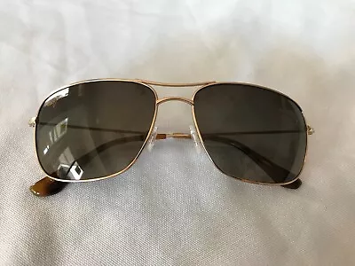 Maui Jim Wiki Wiki Titanium Lightweight Aviator Sunglasses Polarized Bronze Lens • $37