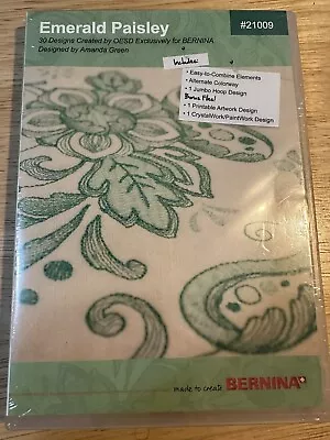 Bernina Designs CD -Emerald Paisley-30 Designs - 21009 - Sealed • $35