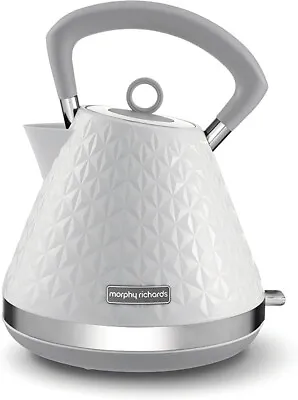 £77.95 • Buy Morphy Richards Vector Pyramid Kettle 108134 Traditional Kettle White.