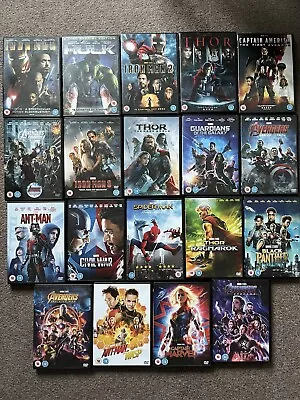 X19 Marvel Cinematic Universe DVD Bundle MCU Phase 1 2 + 3. Including Avengers • £29.99