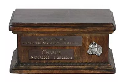 Amstaff - Urn For Dog’s Ashes Relief And Sentence Low Model Art Dog AU • $181.81