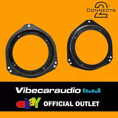 CT25VX08 130mm Front Door Speaker Adaptor Kit Ring For Vauxhall Corsa 1993-2006 • £11.39