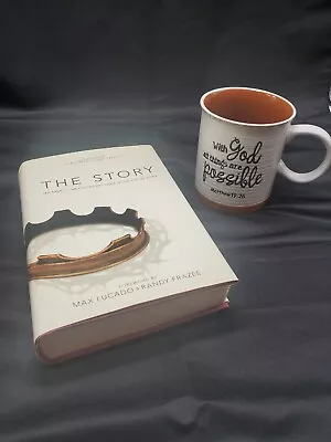  The Story  By Max Lucado & Randy Frazee NIV Bible Christian Gift Set With Mug • $24.99