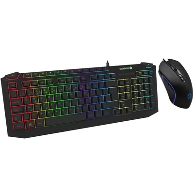 £33.58 • Buy Game Max 7 Color LED Backlit Keyboard And Mouse USB Gaming Set Blue/Red/Purple