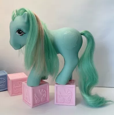 My Little Pony MLP G1 Magic Message Pony Mirror Mirror Green No Cuties Mark Bait • $14