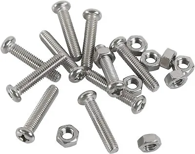£3.99 • Buy M3 M4 M5 MACHINE SCREWS POZI BOLTS AND NUTS ZINC  12 To 25 Mm Pan Head Assorted