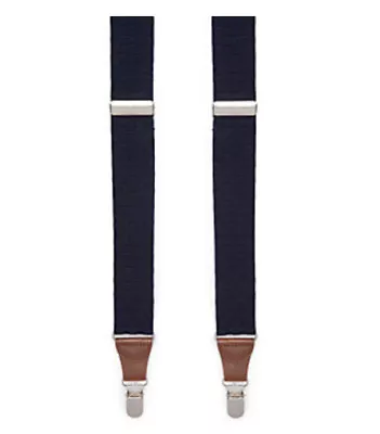 Saddlebred Men's 32 Mm Y Back Stretch Clip Adjustable Dress Suspenders Blue B26 • $18.99