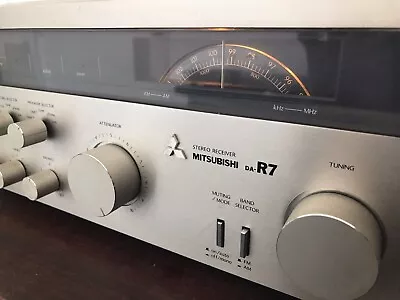 Vintage Mitsubishi DA-R7 Stereo Receiver W/ Handles AMAZING DEAL • $203.92