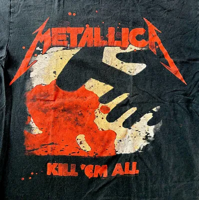 Vintage METALLICA Kill 'Em All Replica 83-84 Tour T-Shirt M Heavy Metal Thrash • $79.99