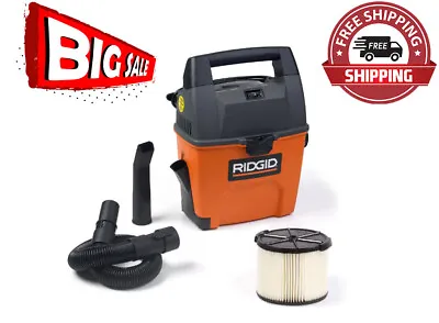 $73 • Buy Rigid Wet Dry Vacuum Small Portable Shop Vac Cleaner Hose Lightweight 3Gal. NEW