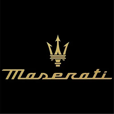 Maserati Trident Emblem Logo Vinyl Decal Laptop Car Interior Exterior Sticker • $5.49