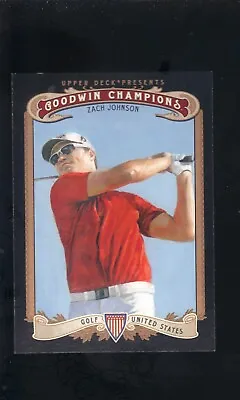 $0.73 • Buy 2012 Upper Deck Goodwin Champions Golf Card Zach Johnson #46 Nm-mt