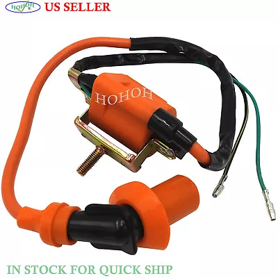 Orange Ignition Coil For Moped 50cc-300cc ATV Quad Pit Dirt Bike Go Kart • $13.99