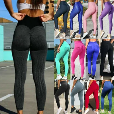 £14.99 • Buy Women Anti-Cellulite Yoga Pants Push Up Leggings Bum Butt Lift Tik Tok Sport Gym