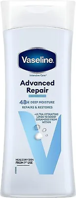 Vaseline Advanced Repair Body Lotion Intensive Care 400ml To Heal Very Dry Skin • £4.25