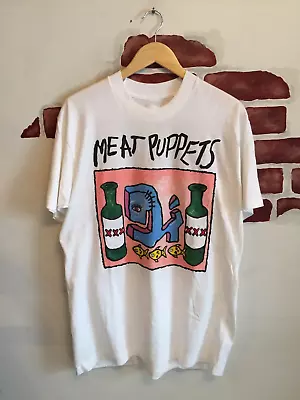 Vintage Meat Puppets T-shirt White Cotton Unisex Tee All Sizes S-5Xl • $17.99